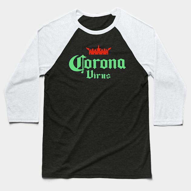 coronavirus Baseball T-Shirt by Dimedrolisimys